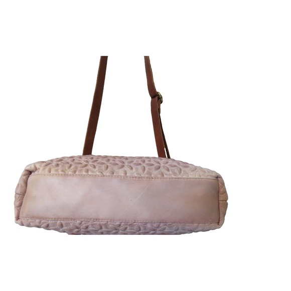 Anabaglish Joan Crossbody Bag Beige‎ Brown Embossed Leather Handbag - Picture 8 of 9
